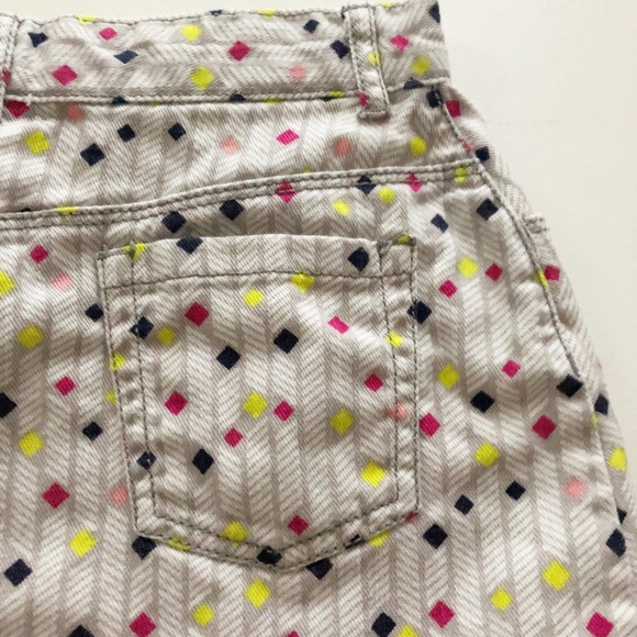 Gymboree Denim Jean Skirt Small Diamond Print 8 - Picture 5 of 8